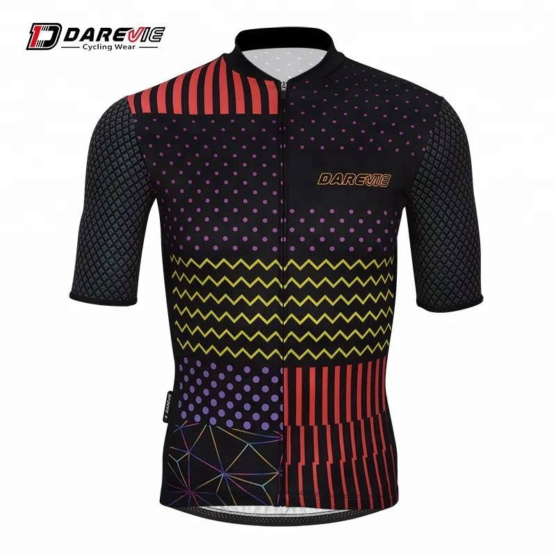 Darevie Reflective Sleeves MTB Manufacturer Safety Design Bicycle Jersey Cycling Men