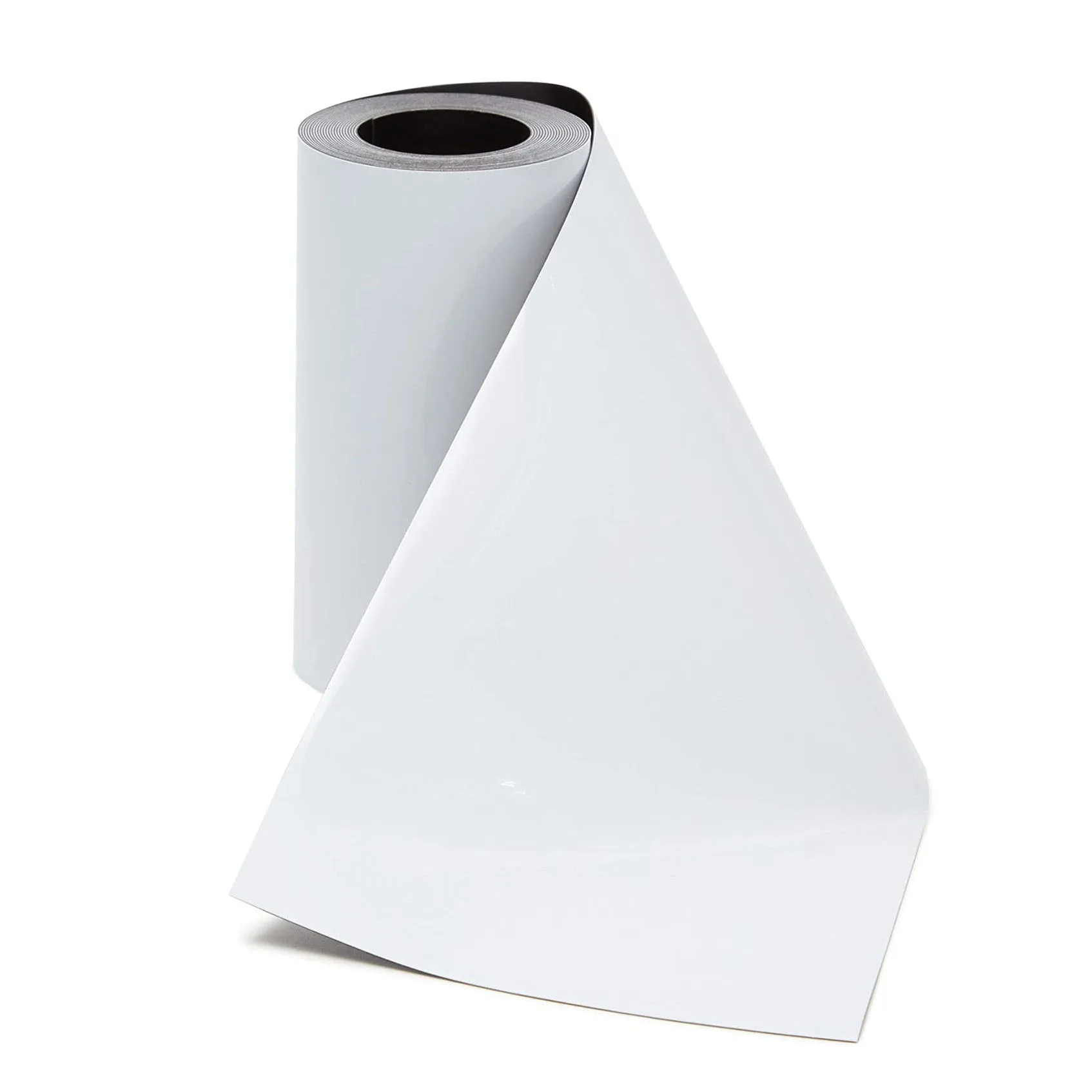 Customized Size Shape Promotional Isotropic Flexible Rubber Magnetized Plain Sheet Magnet  Roll with Adhesive Magnet