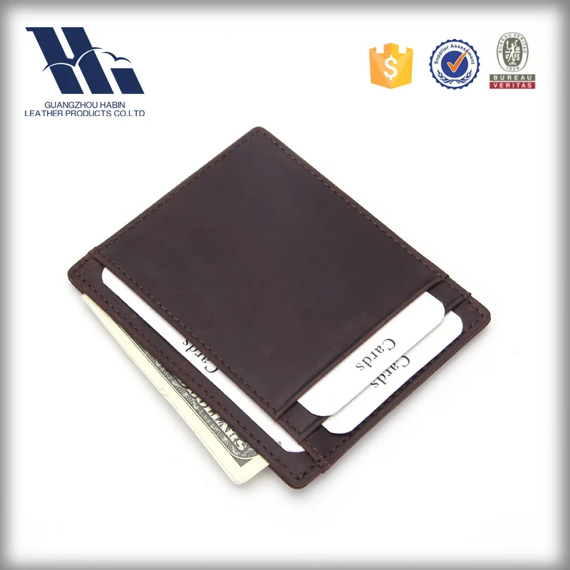 Rfid Blocking Leather Smart Wallet Guangzhou Factory Wholesale Price