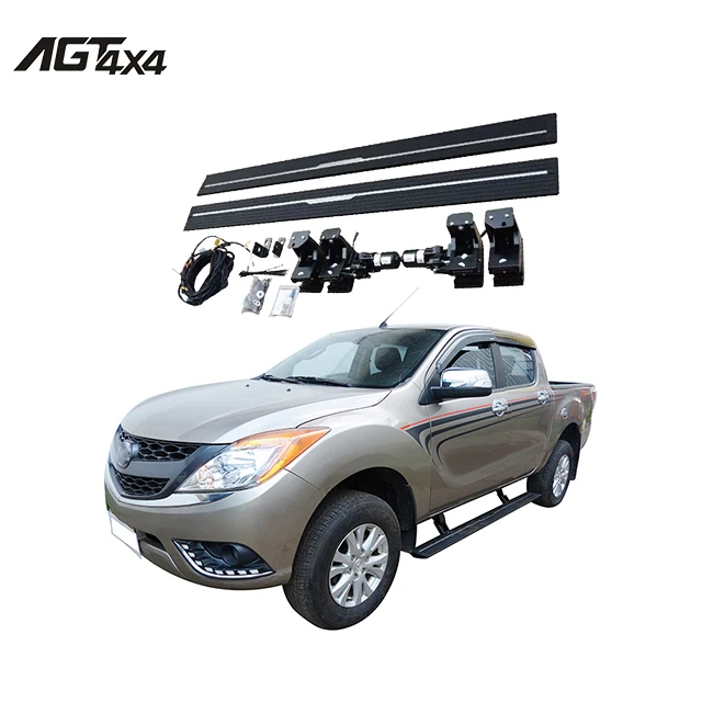 AGT4X4 Auto Accessories Automatic Running Board for Mazda BT50 2015+ power side bar Aluminum electric side step