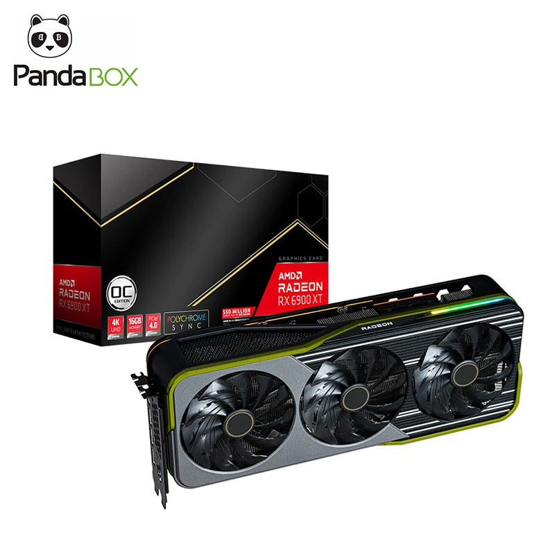 RX 6900 XT 16 ГБ Лидер продаж видеокарты AMD DDR6 компьютерные игры OC поддержка разгона RX6700 6800