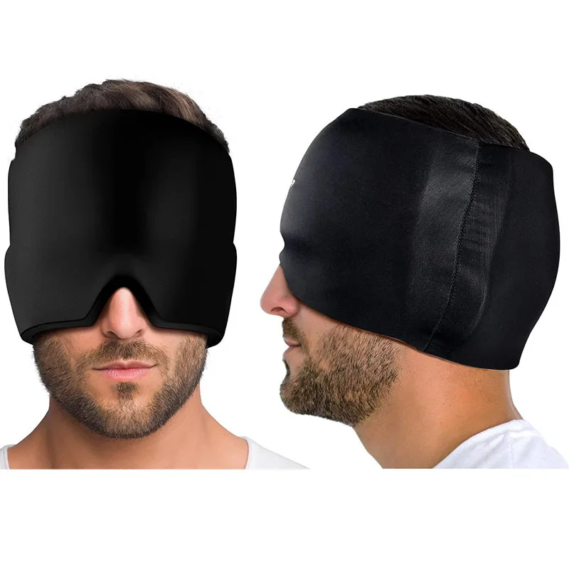 Dry Tired Puffy Eyes Dark Circle Migraines Headache Pressure Relief Hot Therapy Ice filament Heated Mask Relief Eye Sinus Mask