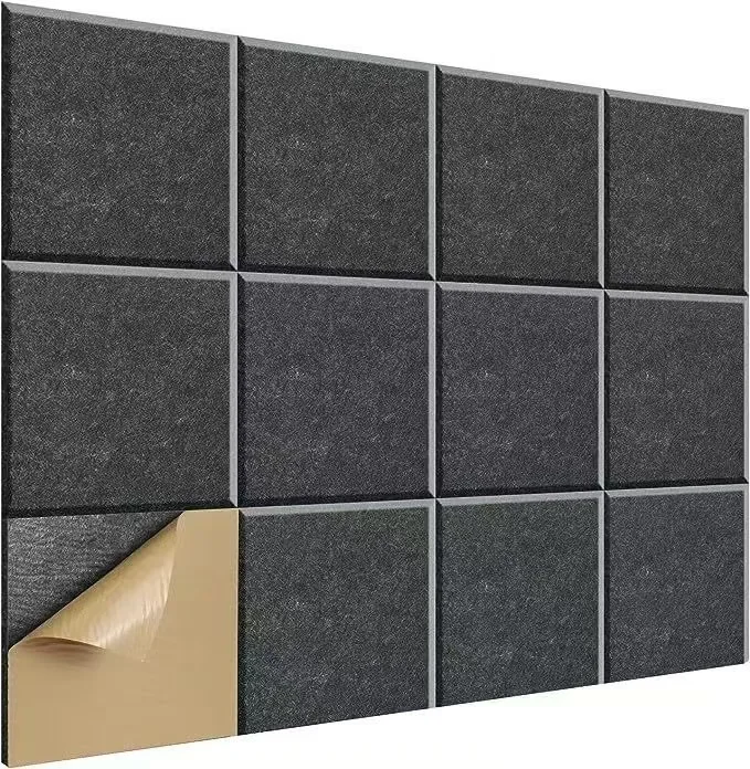 Multi Function Sound Absorbing 100% Polyester Fiber Acoustic Wall Panels DIY Pet Felt Acoustic Panels