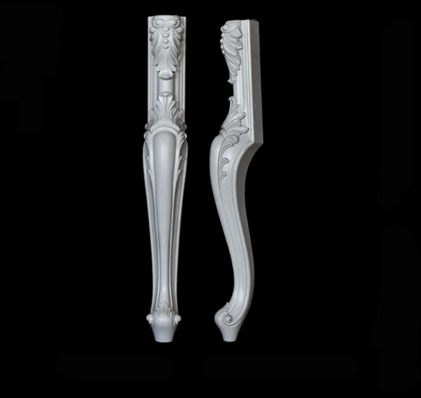 OEM ODM white wood chair replacement plastic chair leg