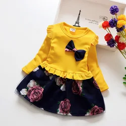 Kids Clothing Wholesale Kids Toddler Little Child Babies Cotton Tulle Girls White Dress Autumn And Winter For Children Girl