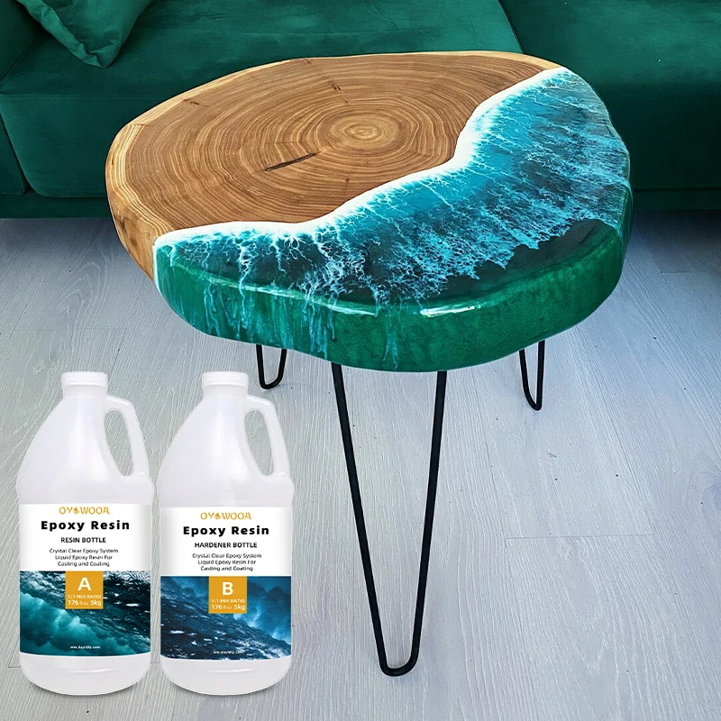Manufacturer Wholesale Epoxy Resin Crystal Clear Liquid Resin Epoxy Resin for Dining Table Craft Decoration