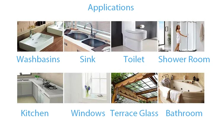 Neutral Silicone Sealant Wholesale Antas-175 Mould Resistant Clear Sanitary Silicone Sealant