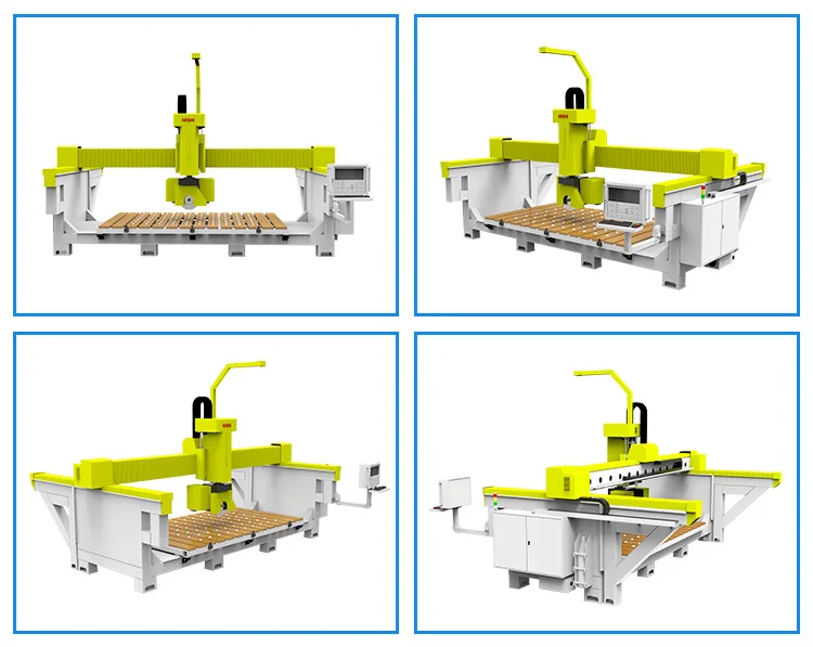 MISHI multi function cnc 5 axis bridge saw bridge blade stone cutting machine bridge saw motor