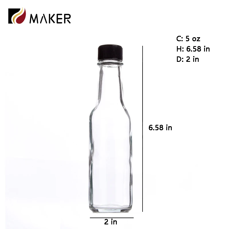 150ml  5 oz hot sauce woozy pepper chili blueberry sauce sealed inside lid salad glass tabasco tomato sauce fruit vinegar bottle
