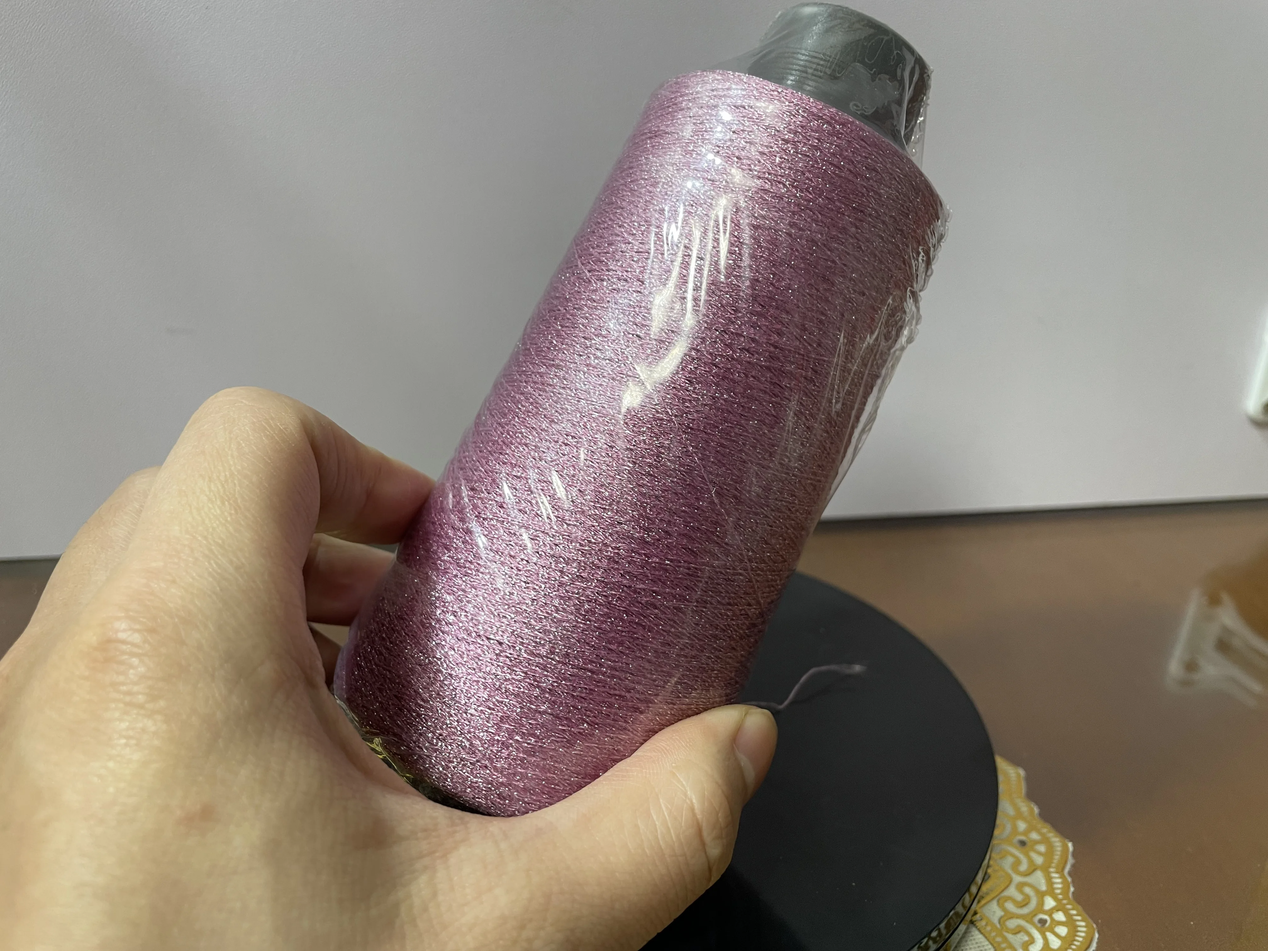 Competitive price black 30s/1 regenerated blended cotton polyester blended yarn socks yarn