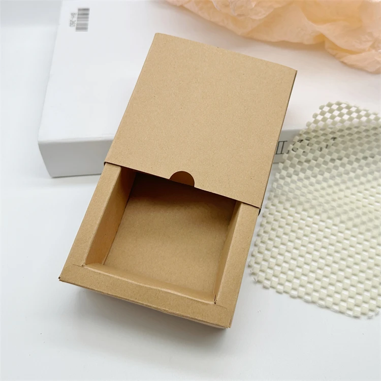 Customized Size cardboard Kraft paper drawing box packaging