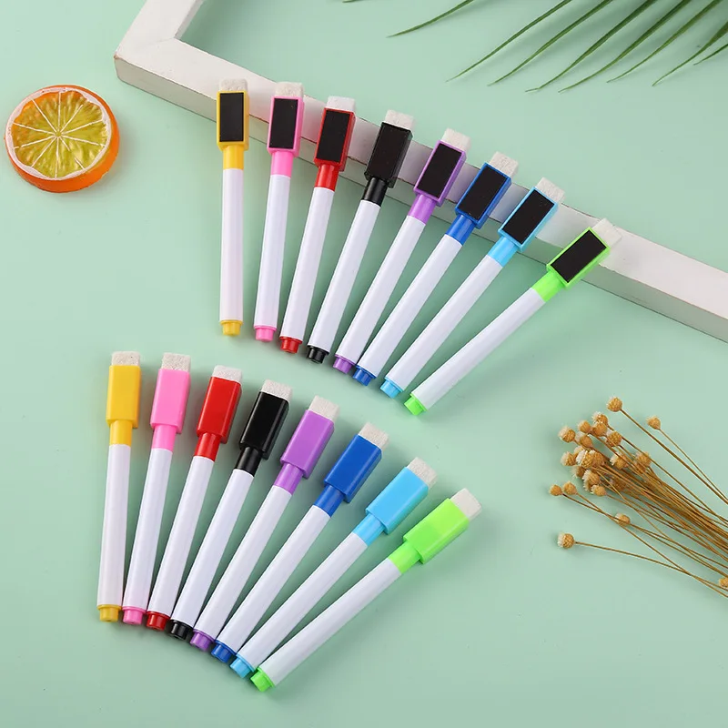 With Eraser Cap Oem/Oem Colorful Erasable Rewritable Magnetic Dry Wipe Whiteboard Marker Set For School And Office