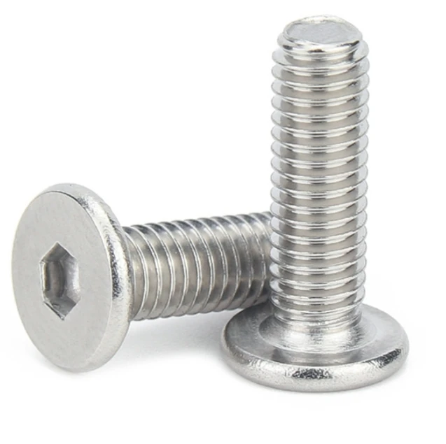 304 stainless steel CM flat head hexagon socket head cap screws flat head screws