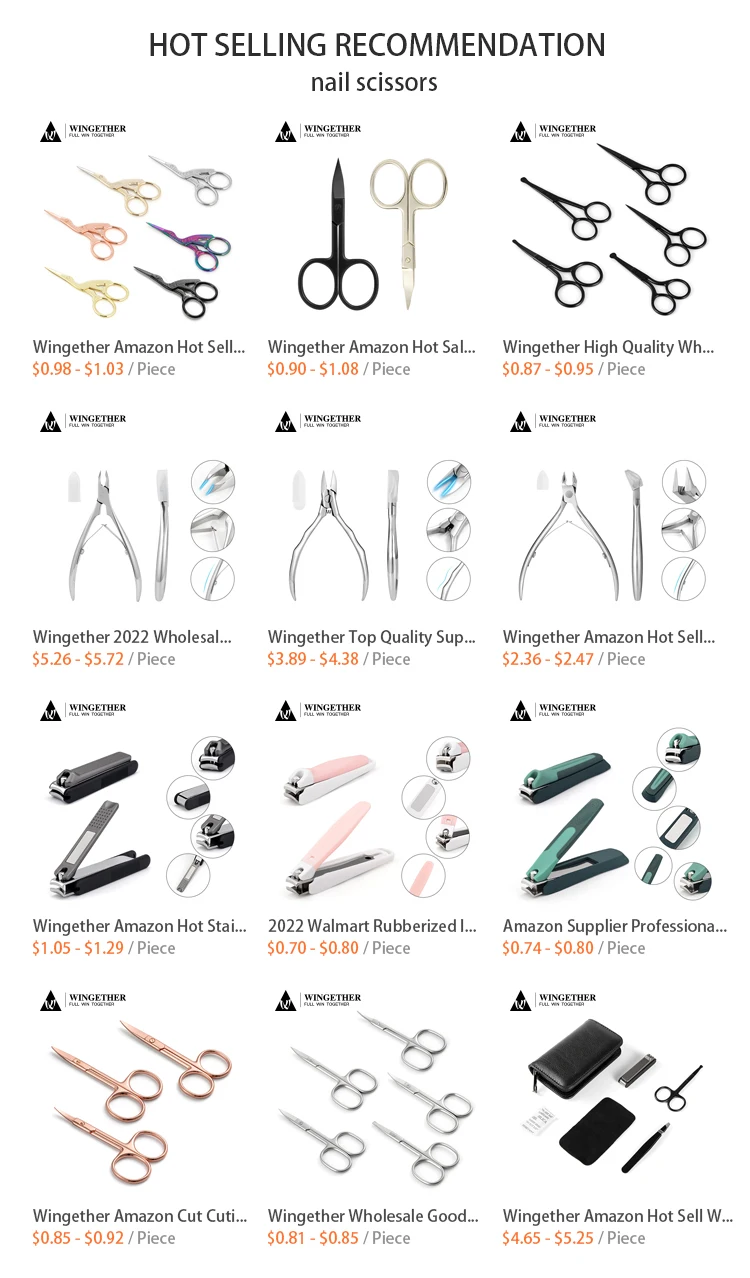 Wingether Amazon Hot Sell Wholesale Scissors Sharp Stainless Steel Cuticle Scissors Classical Cuticle Scissors