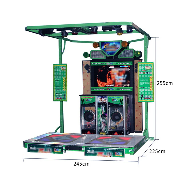 Hot Sale Coin Operated Amusement Dance Central 3 Generation Dancing Video Game Machine For Shopping Mall