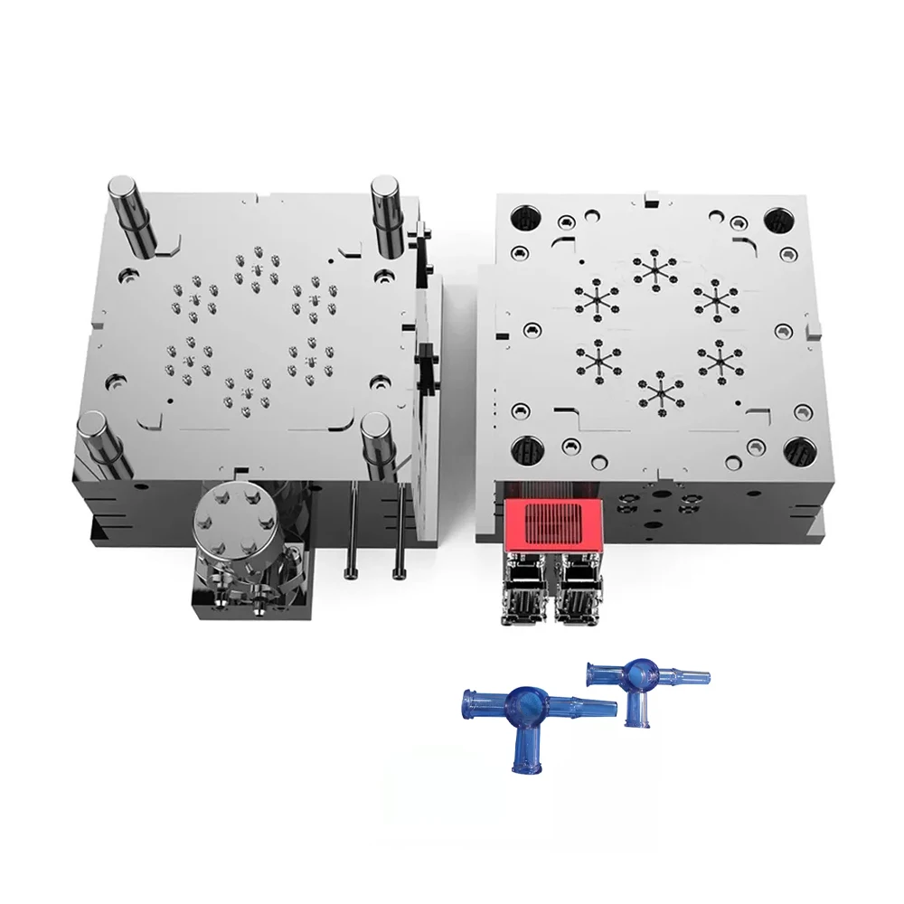 Custom Disposable Sterile Three Way Channel Injection Mould Plastic Medical Mold