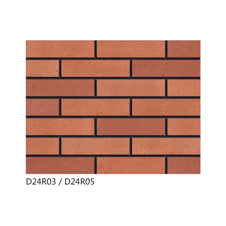 Villa garden fence decorative grey brick slip terracotta material smooth L shape 90 angle bricks exterior wall brick look panel