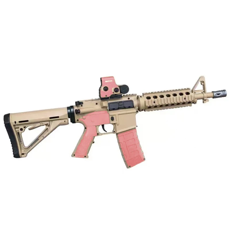 Нейлоновая Штурмовая винтовка M4A1 металлическое снаряжение Электрический брызговик гелевый шар бластер с водяными бусинами гелевые пули боевая игра игрушечный пистолет для игр на открытом