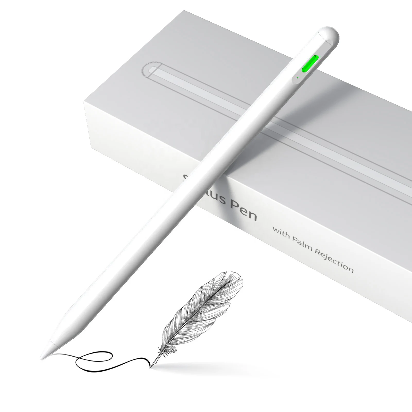Factory wholesale aluminum capacitive touch active stylus s pen pencil  tablet palm rejection stylus pen (1600275078440)