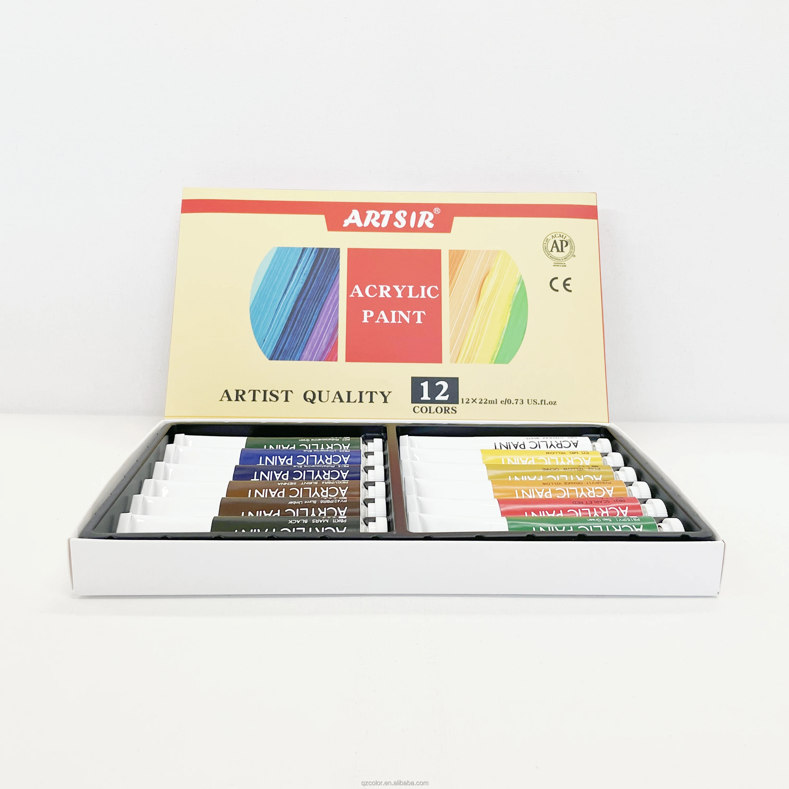 Popular Acrylic Paint Set Waterproof 12 Colors For Artist DIY Hand Painting Graffiti on Stones Wall Canvas