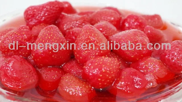 
canned strawberry new corp 2020 non GMO from China plant to EU market light syrup 14-17% 