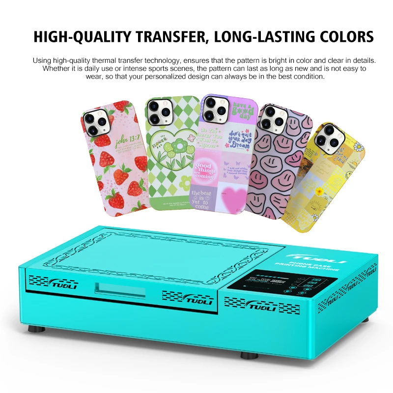 TuoLi High Quality Mini Vacuum Heat Press Transfer 3D Sublimation Cover Making Machine Personalised Mobile Phone Case Printer