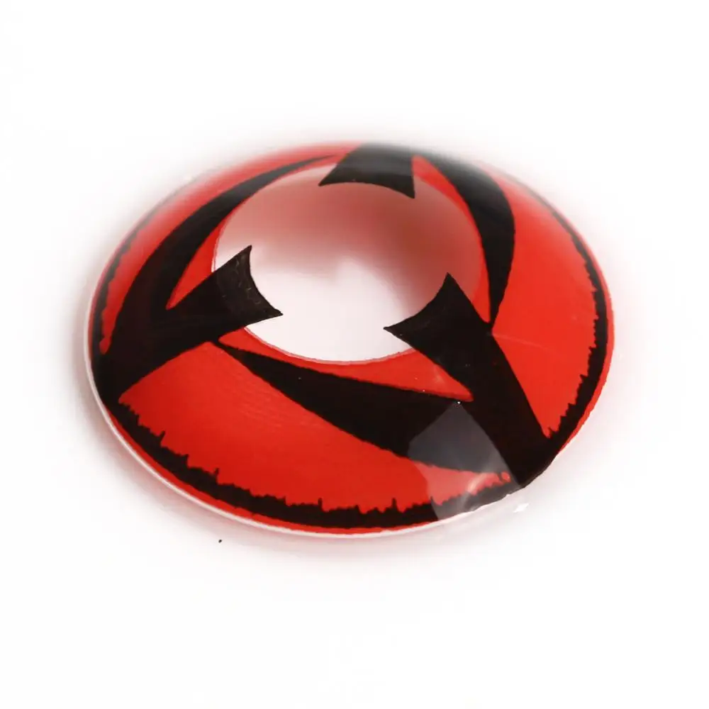 Cosplay Crazy Halloween Yearly Color Lens Mangekyo D3 Contact Lenses Sharingan