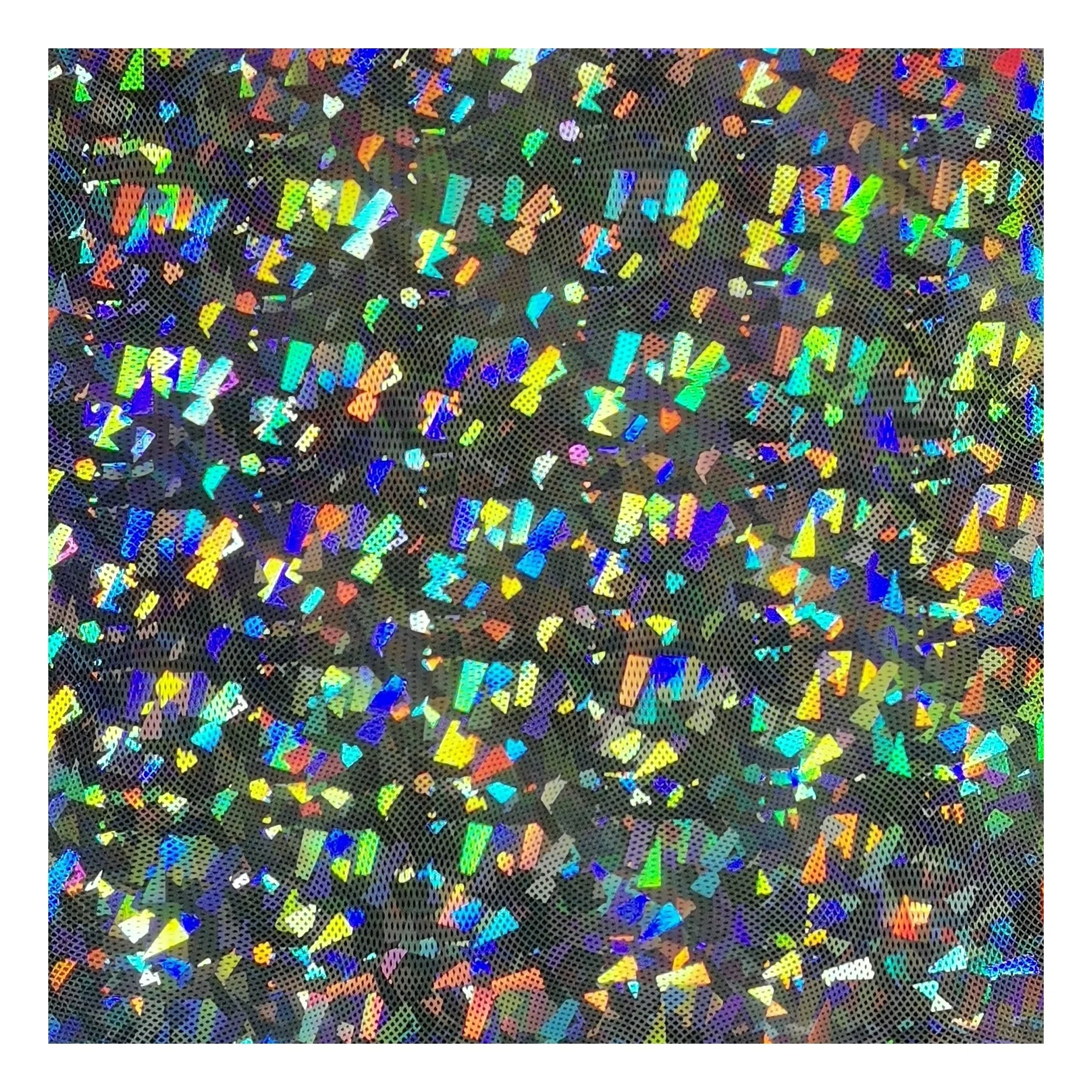 Self adhesive laminated holographic film for garments decoration partial hologram silver Transparent Hot stamping foil texture