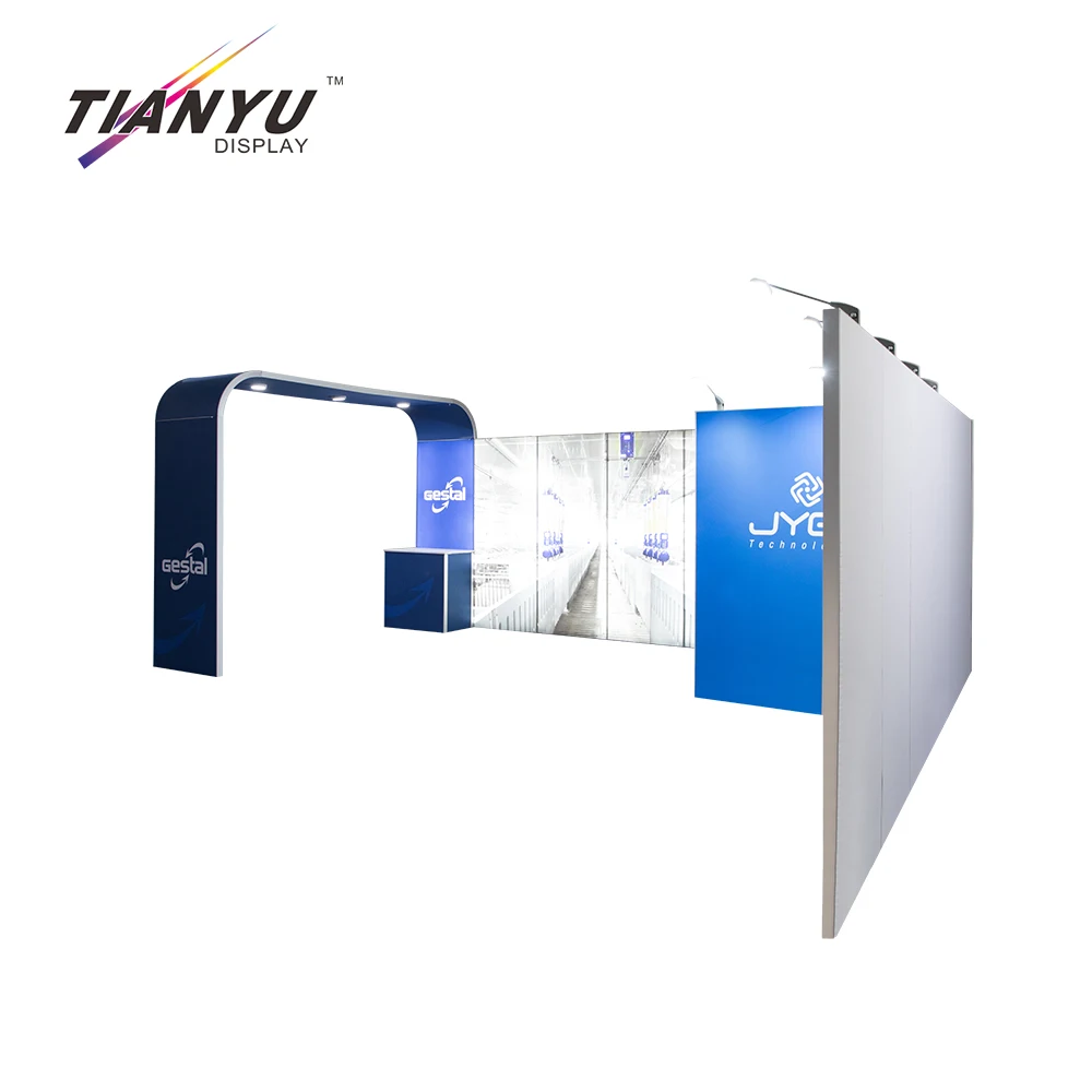 Custom M-series System Easy Assemble Aluminum Light Box Backlit Trade Show Exhibit Booth Partition Walls Exhibition Booth