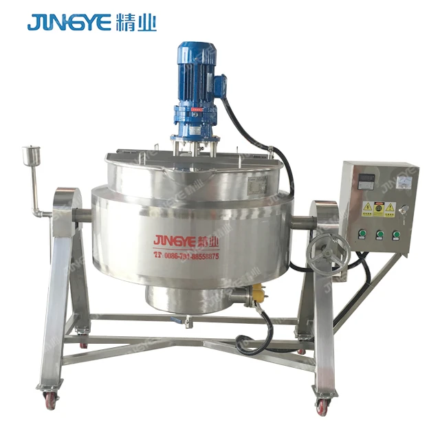 Manufacturer Syrup Candy Making Machine Steam Heating Jacketed Cooking Kettle