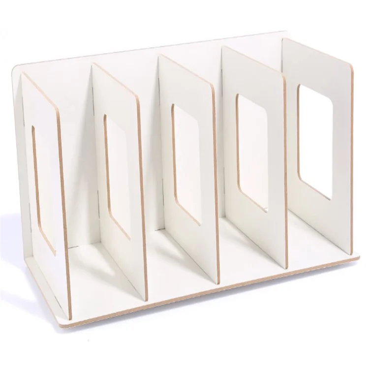 Простая деревянная настольная книжка «сделай сам» для хранения компакт-дисков, сортировочные книжные концы, офисные Переносные полки