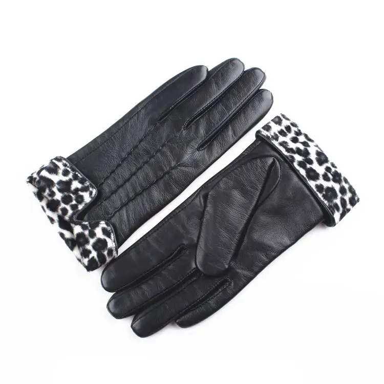 Direct wholesale great standard mend black driving leather gloves driving gloves leather men