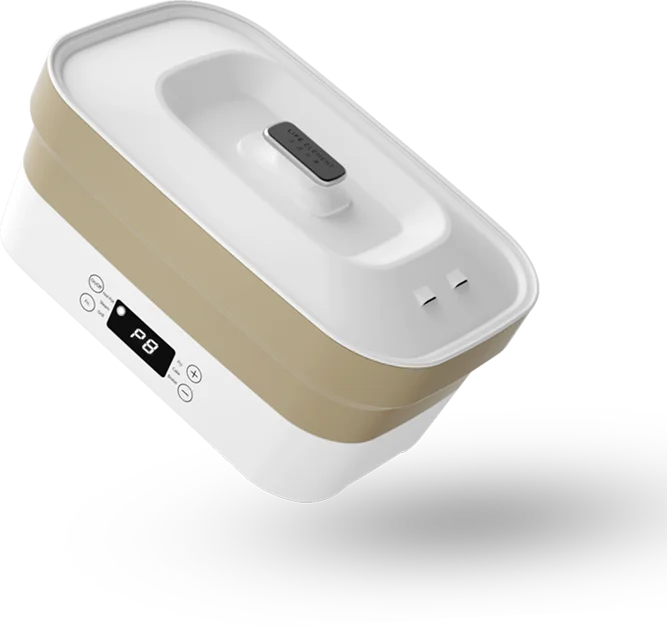 collapsible silicone global voltage travel pot nonstic cooker