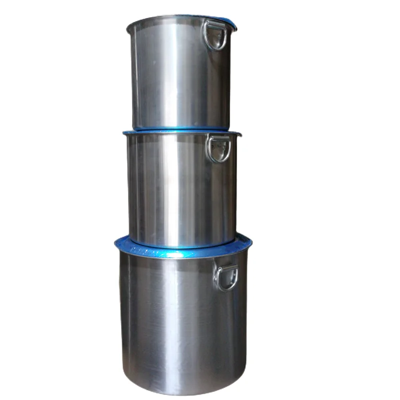 Three piece set aluminum cooker large aluminum pot aluminum soup pot