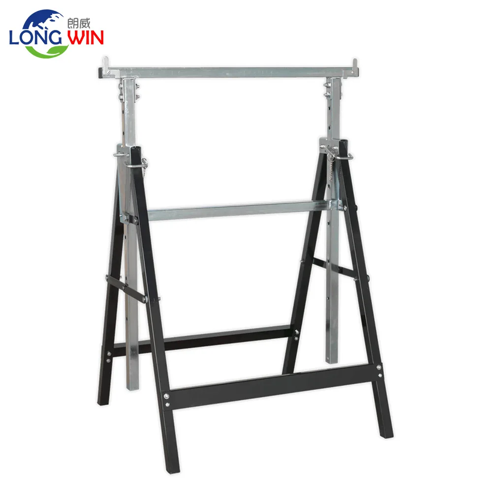 Two legs Sawhorse Portable Folding Workbench Work Station Telescopic Saw Horse