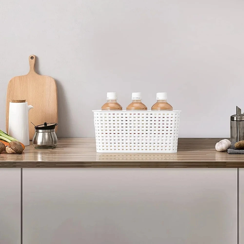 Многоцелевые корзины для хранения пластиковые с ручками классных комнат или дома-Складная сетчатая коробка классическая сумка из полипропилена