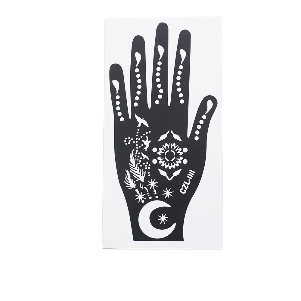 Wholesales Face Paint Reusable Mylar Henna Stencil Sticker