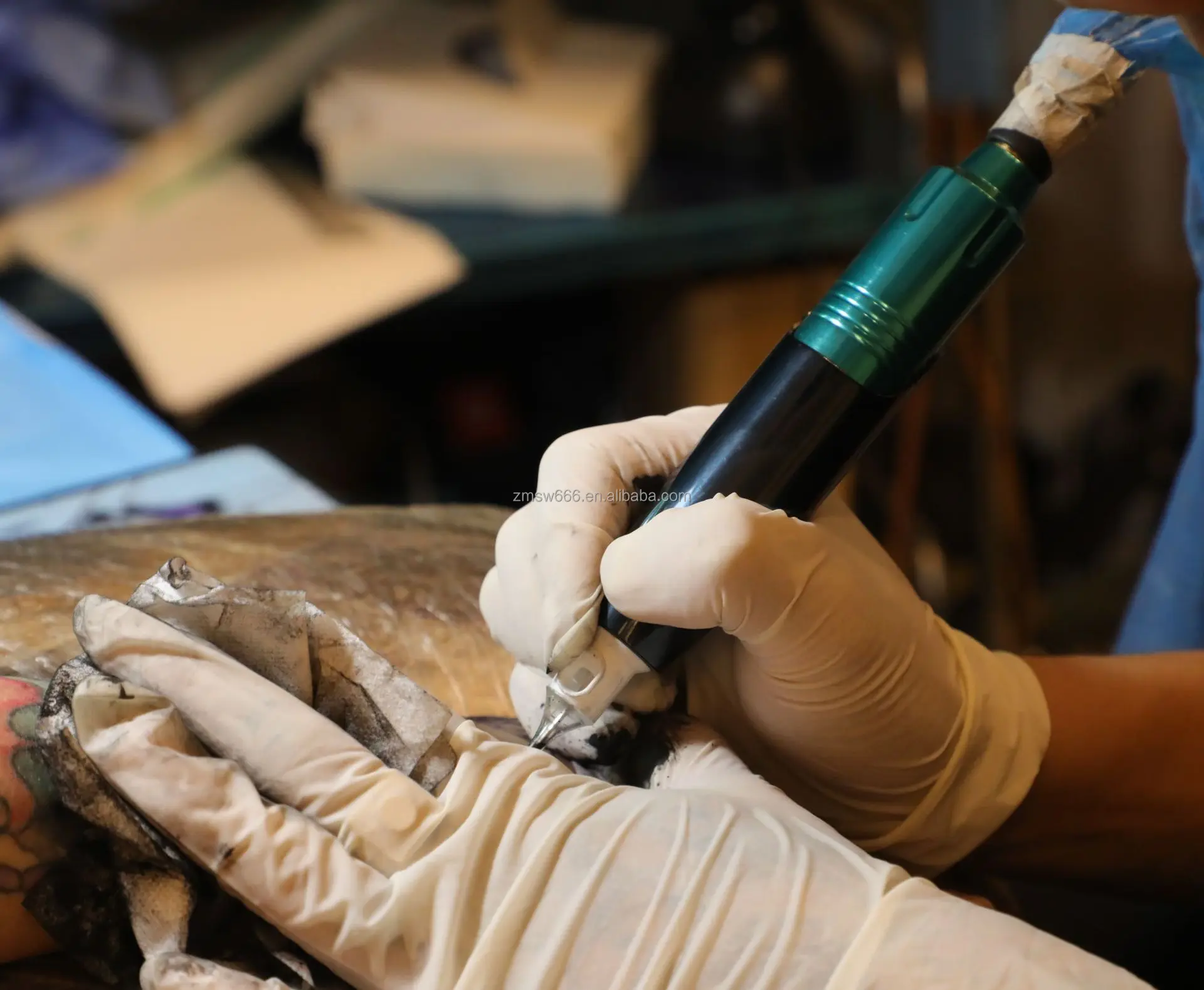 Hot sell semi Permanent for tattoo shops studio tattoo machine kit professional tattoo gun set