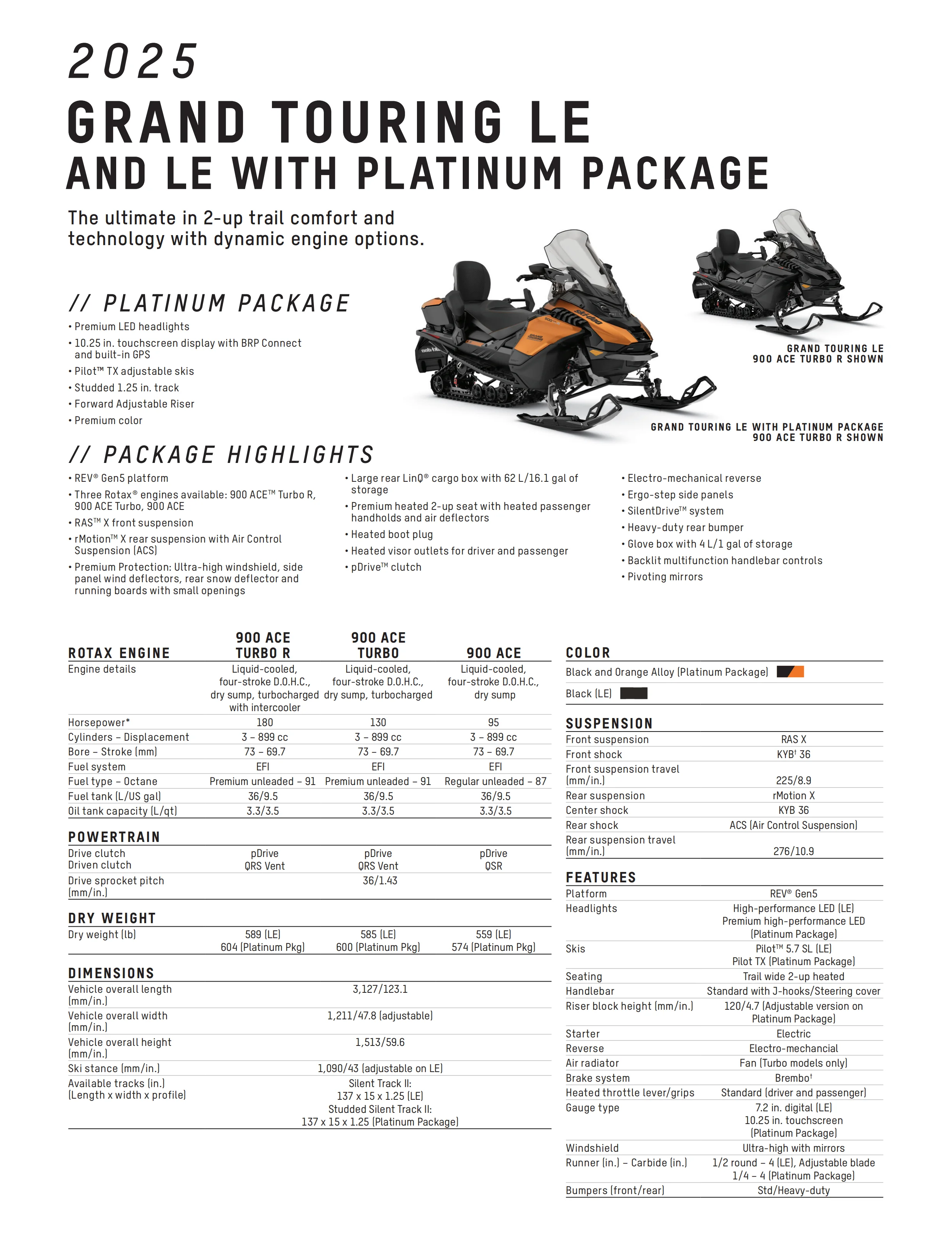 BRP SKI DOO Backcountry Adrenaline sport  850cc snowmobile  2025 YEAR THE MOST ADVANCED RIDE ON SNOW