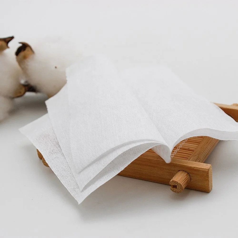 Custom Lint Free Biodegradable 5 Layers Cosmetic Makeup Remover Toner Organic Soft Facial Disposable Pure Cotton Pads