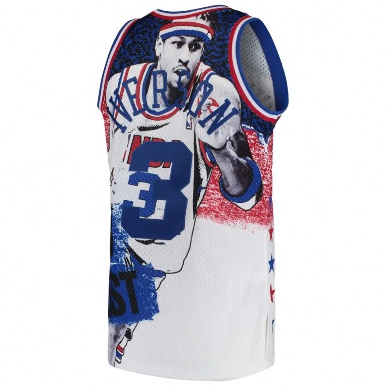 Allen Iverson 3 Customized Philadelphia 21 joel embiid 20 Markelle Fultz 25 Ben Simmons 17 JJ Redick 23 Jimmy Butler