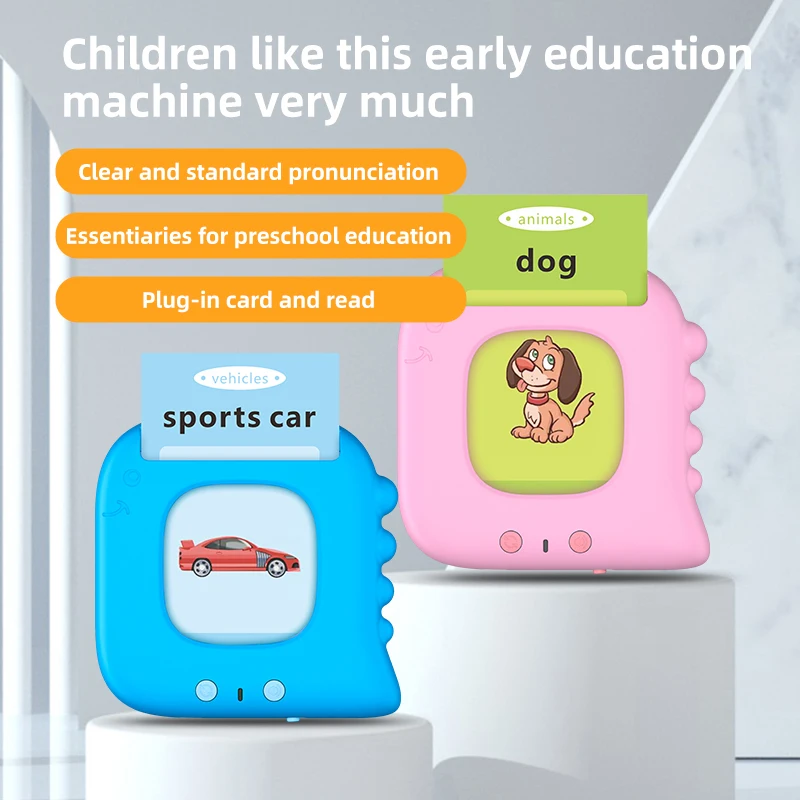 2022 Children Early Learning Gift English Learning Books For Kids Musical Book Kids English Voice Learning Card Machine