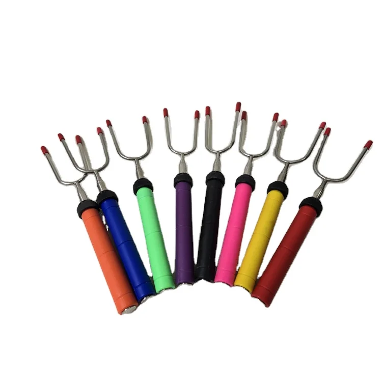 Manufacturer Wholesale Extendable Bbq Kabob Skewers Stainless Steel With Storage Bag