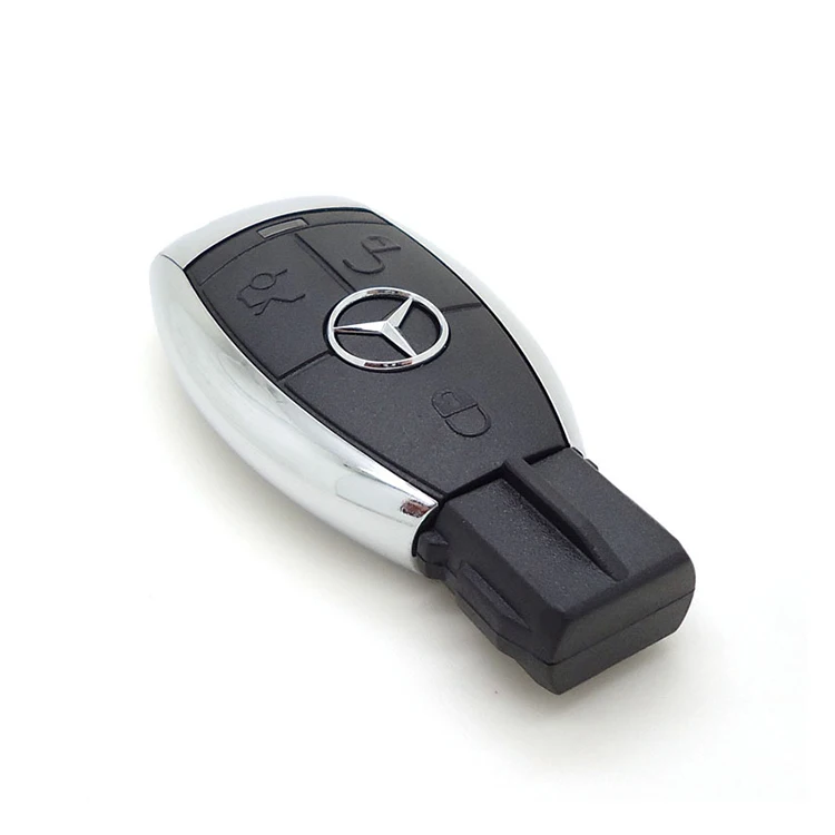 Usb-флеш-накопитель в форме ключа автомобиля Benz с логотипом на заказ, хороший рекламный USB-накопитель