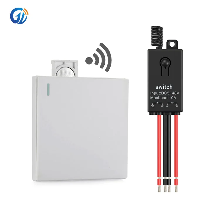 china switch manufacturers with mini 10A dc 5V 6V 9v 12v 24v 36v 48v wall switch panel Smart Home Remote Control Switch for lamp