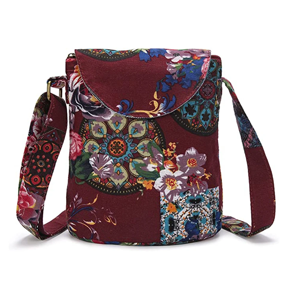 Custom Boho Hobo bag Cotton Side Shoulder Cross Body Sling Bohemian Hippie Bags