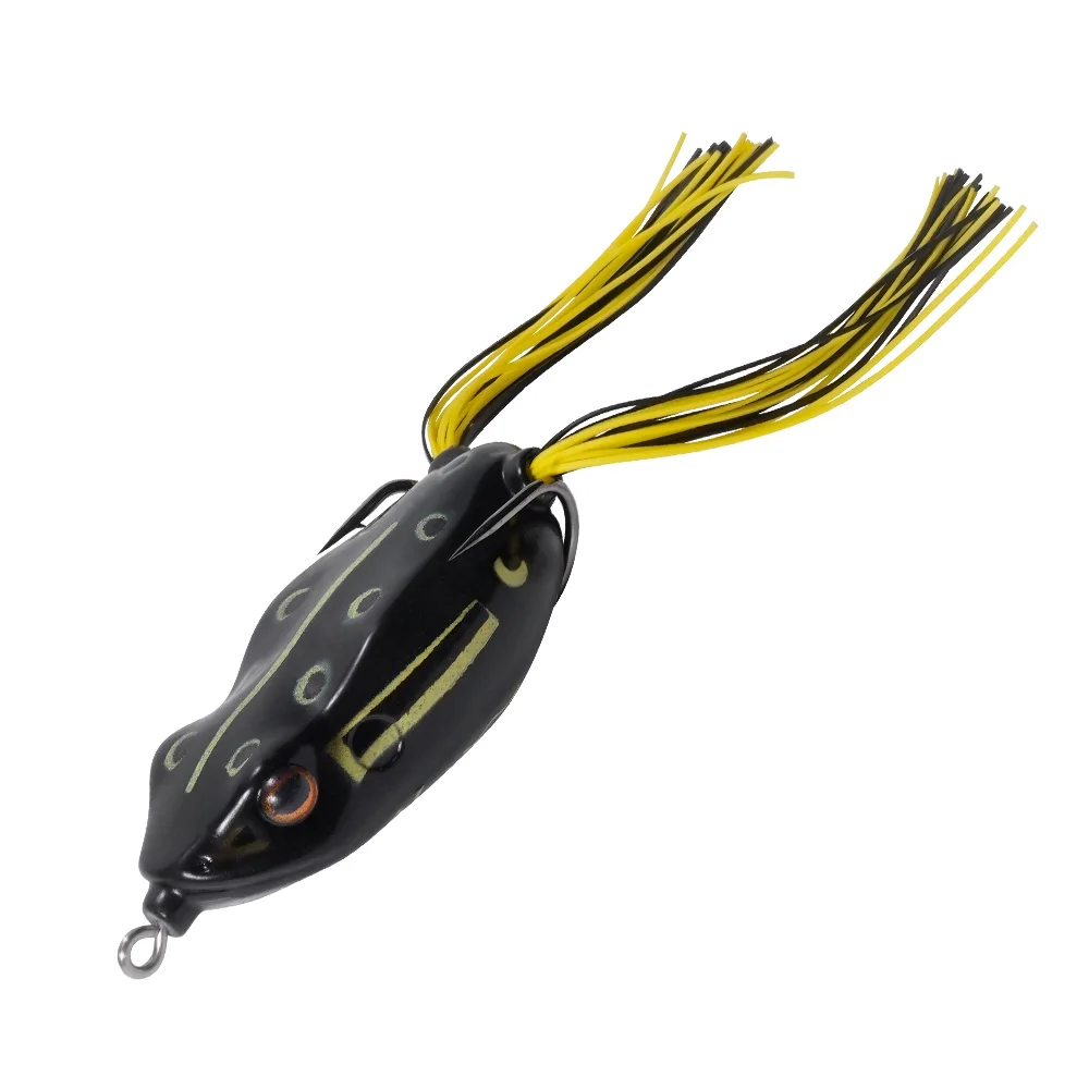 Noeby Topwater Silicone Soft Rubber Walking Frog Lure Toad Snakehead Hollow Body Soft Baits Wobblers Artificial Insect Soft Lure