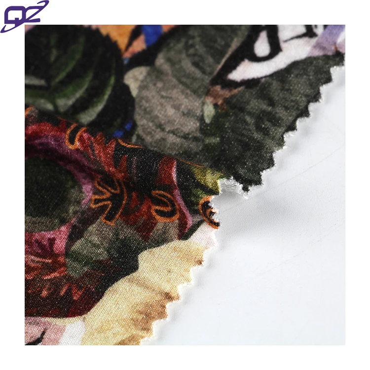 Wholesale 92/8  bamboo spandex custom printed french terry knit fabric for baby winter clothing