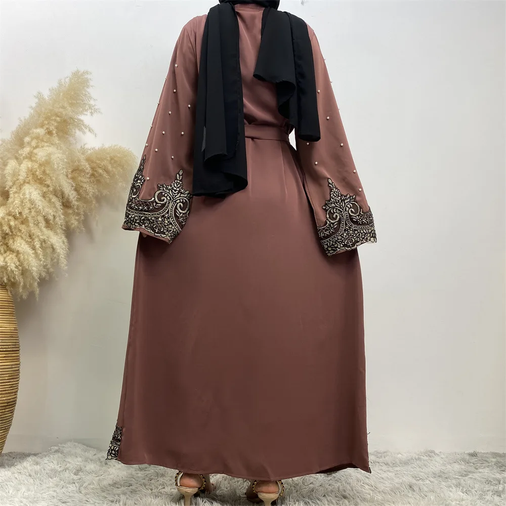 OKA CM1684 2024 Europe And America Drop Shipping Plus Size Islamic Long Sleeve Long Women Muslim Dress Abaya