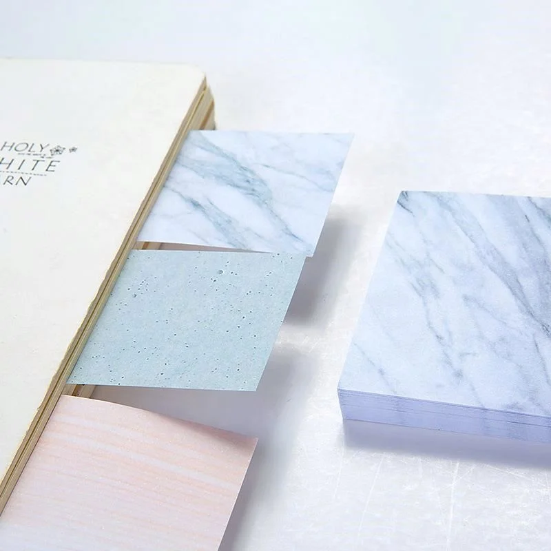 Wholesale Eco Recycled Creative Stone Texture Paper Tear-off Sticky Note Memo Pad